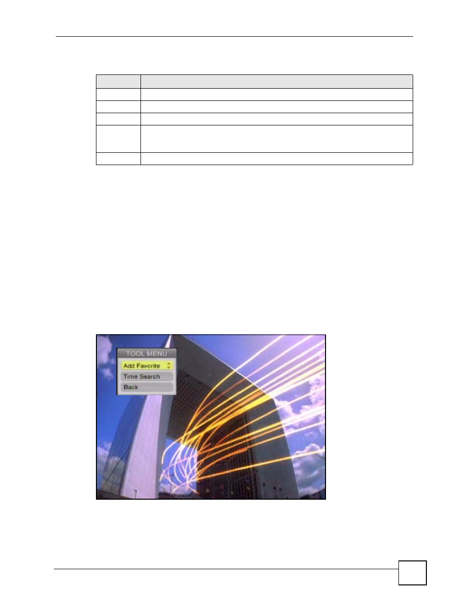 1 a-b, 2 using the tool menu during video playback, Figure 15 video > all videos > file: tool | Table 7 video playback information | ZyXEL Communications HomePlug AV DMA-1100P User Manual | Page 41 / 198