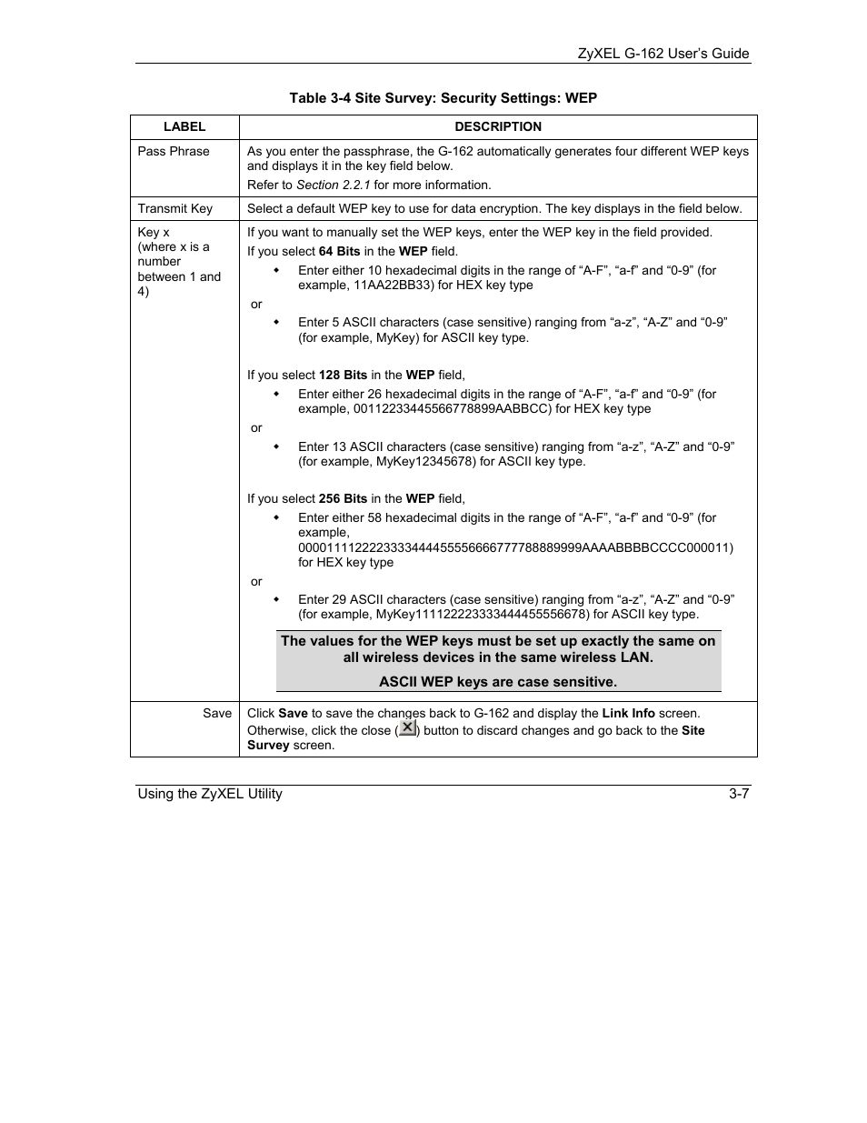 ZyXEL Communications G-162 User Manual | Page 33 / 85