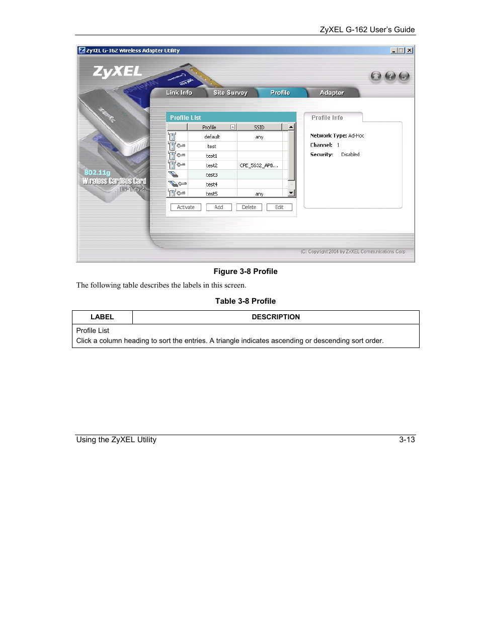 ZyXEL Communications G-162 User Manual | Page 39 / 85