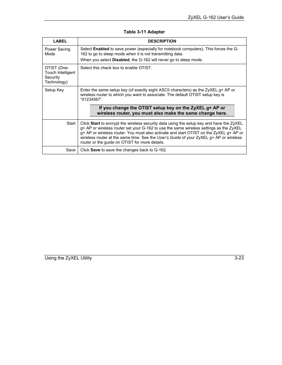 ZyXEL Communications G-162 User Manual | Page 49 / 85