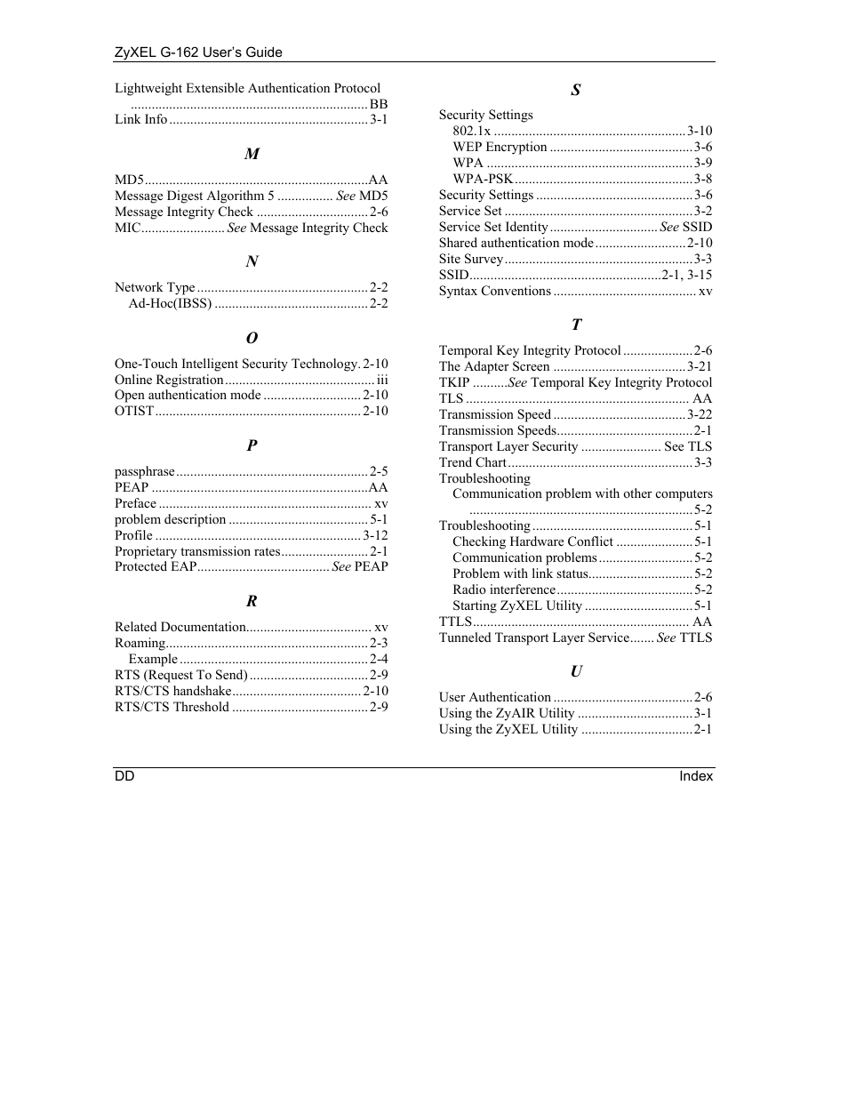 ZyXEL Communications G-162 User Manual | Page 84 / 85