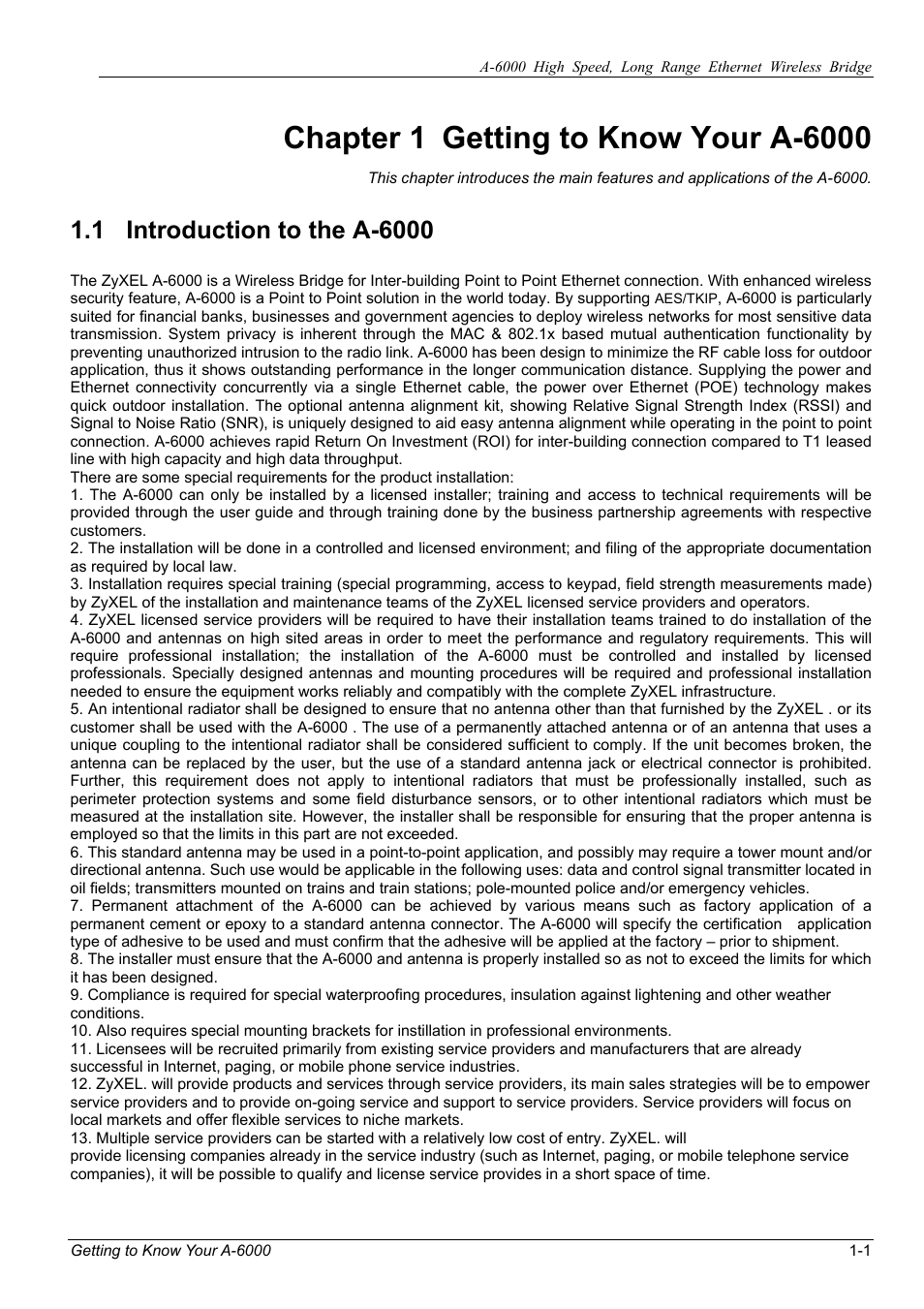 ZyXEL Communications ZyXEL ZyAIR A-6000 User Manual | Page 12 / 46