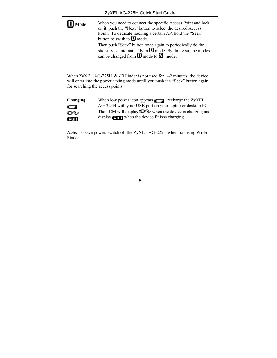 ZyXEL Communications ZyXEL ZyAIR AG-225H User Manual | Page 6 / 14