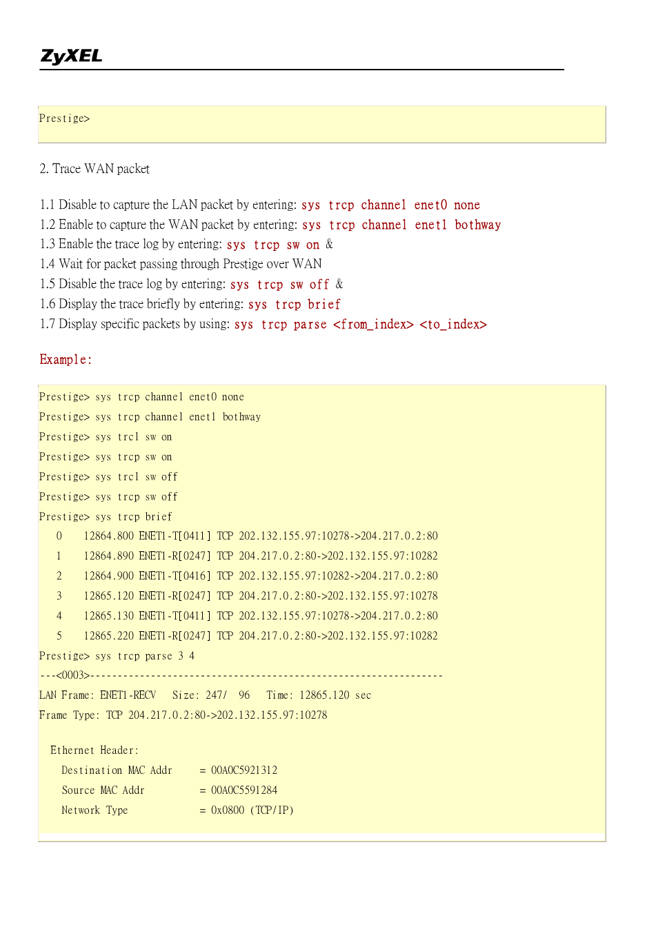 ZyXEL Communications 2304R-P1 User Manual | Page 110 / 124