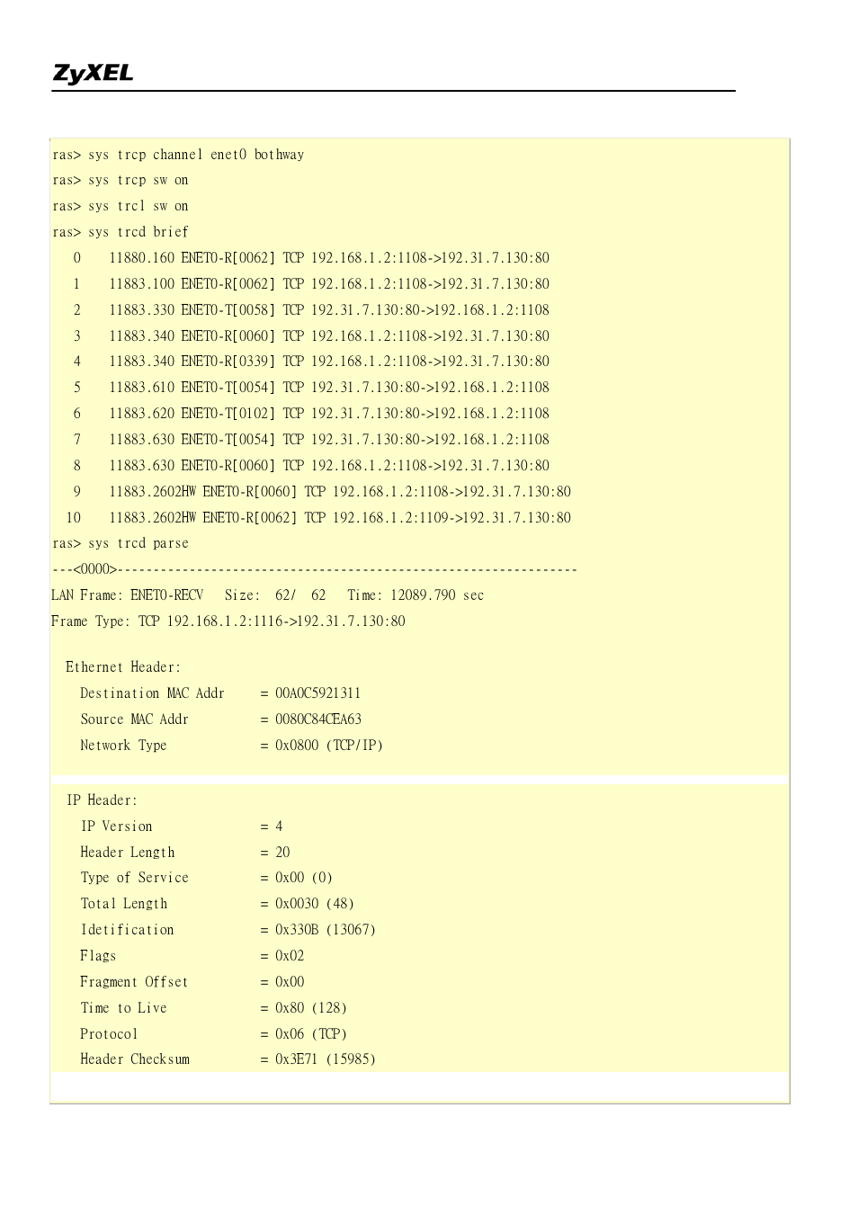 ZyXEL Communications 2304R-P1 User Manual | Page 118 / 124