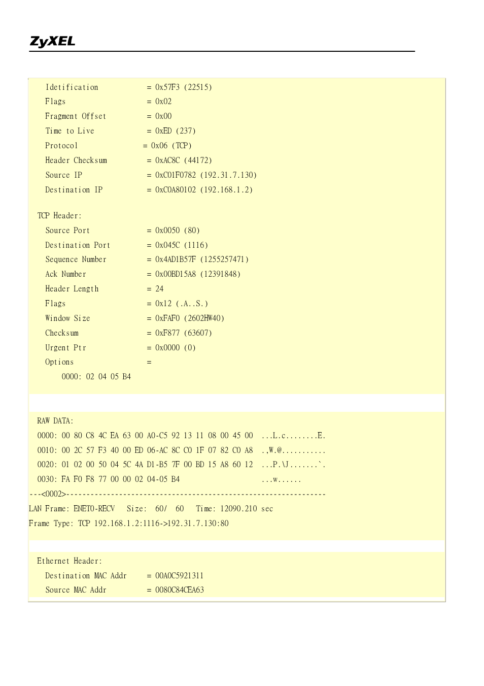 ZyXEL Communications 2304R-P1 User Manual | Page 120 / 124