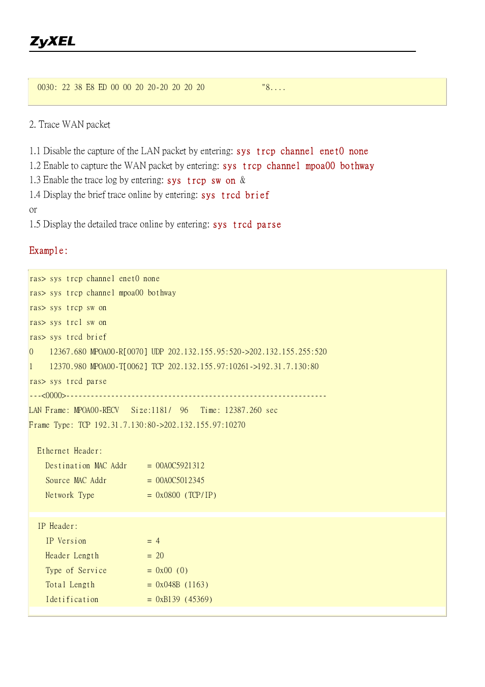 ZyXEL Communications 2304R-P1 User Manual | Page 122 / 124