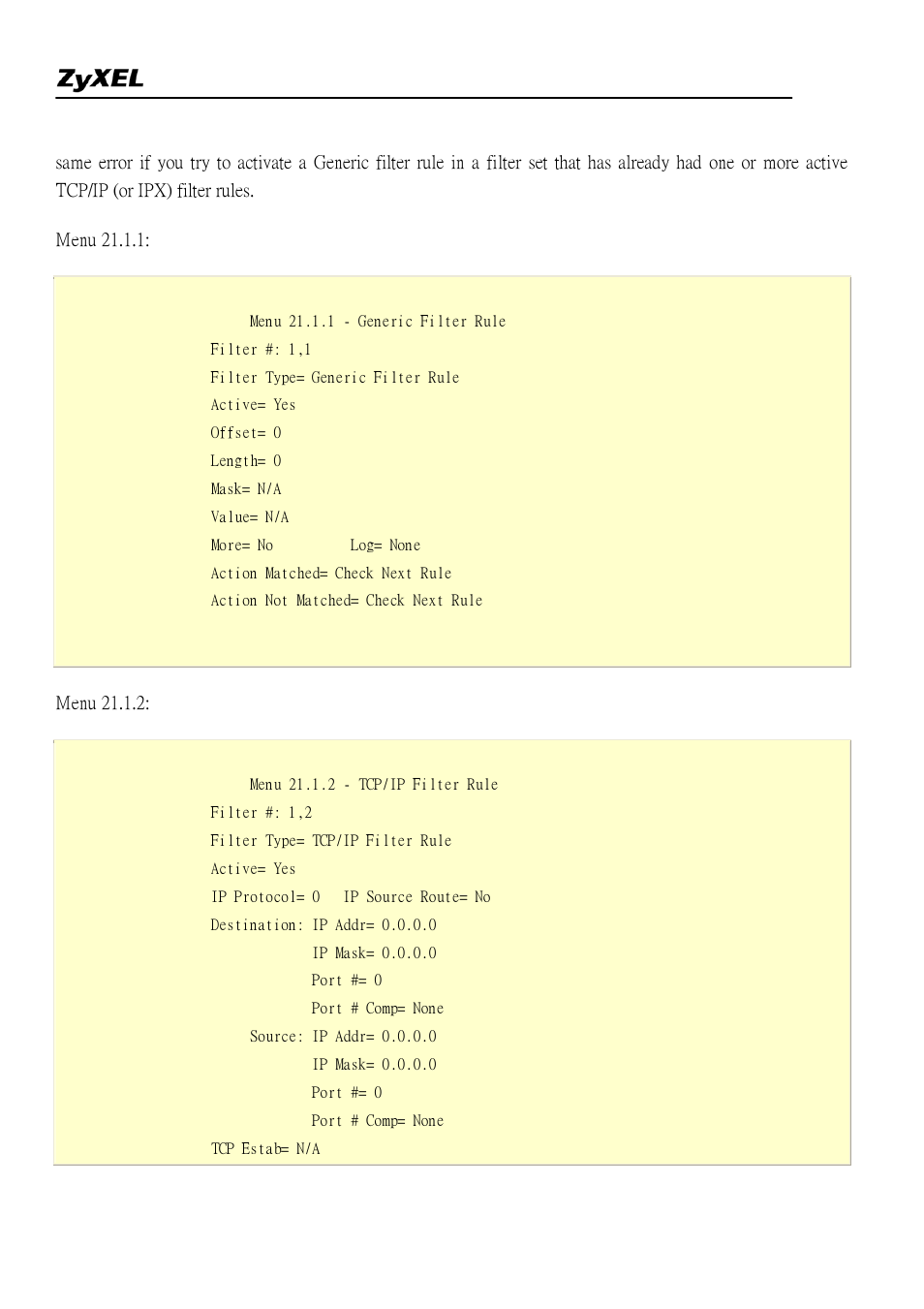 ZyXEL Communications 2304R-P1 User Manual | Page 20 / 124