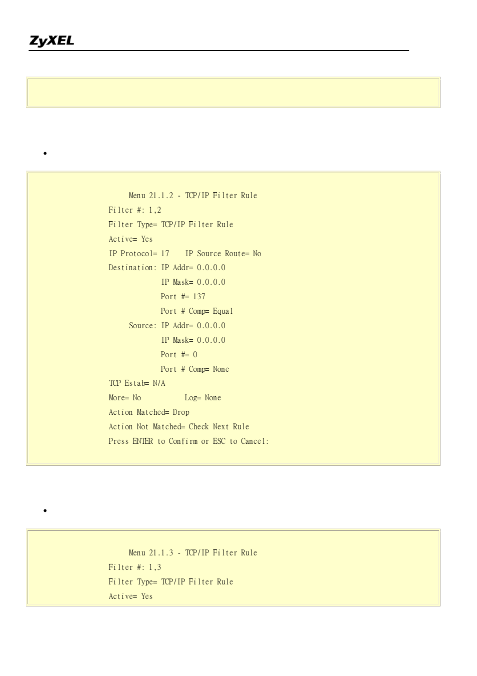 ZyXEL Communications 2304R-P1 User Manual | Page 34 / 124