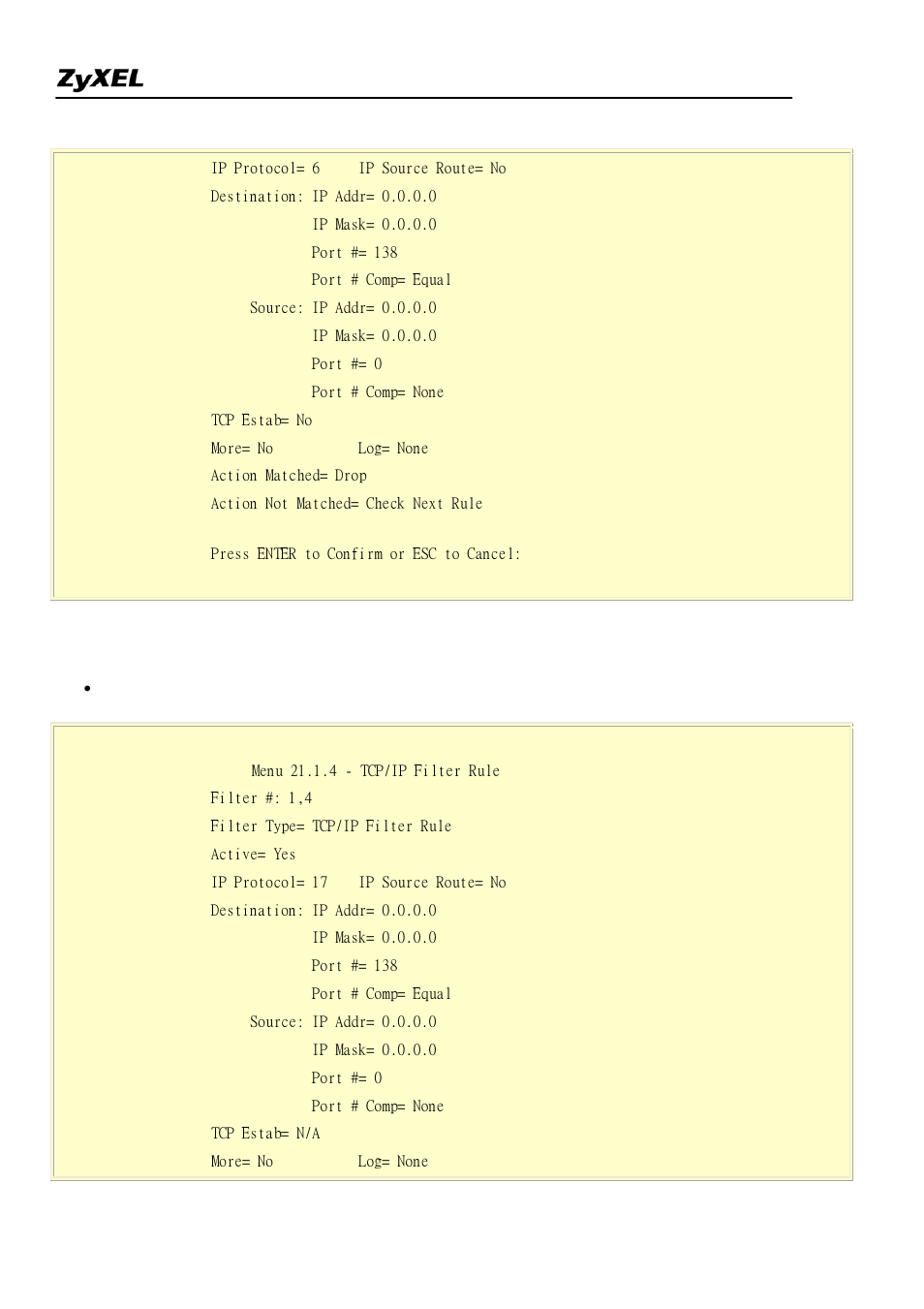 ZyXEL Communications 2304R-P1 User Manual | Page 35 / 124