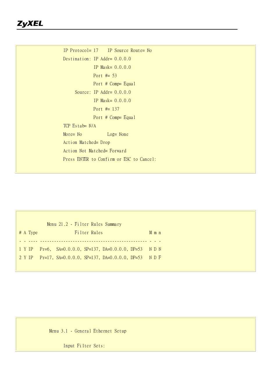 ZyXEL Communications 2304R-P1 User Manual | Page 39 / 124