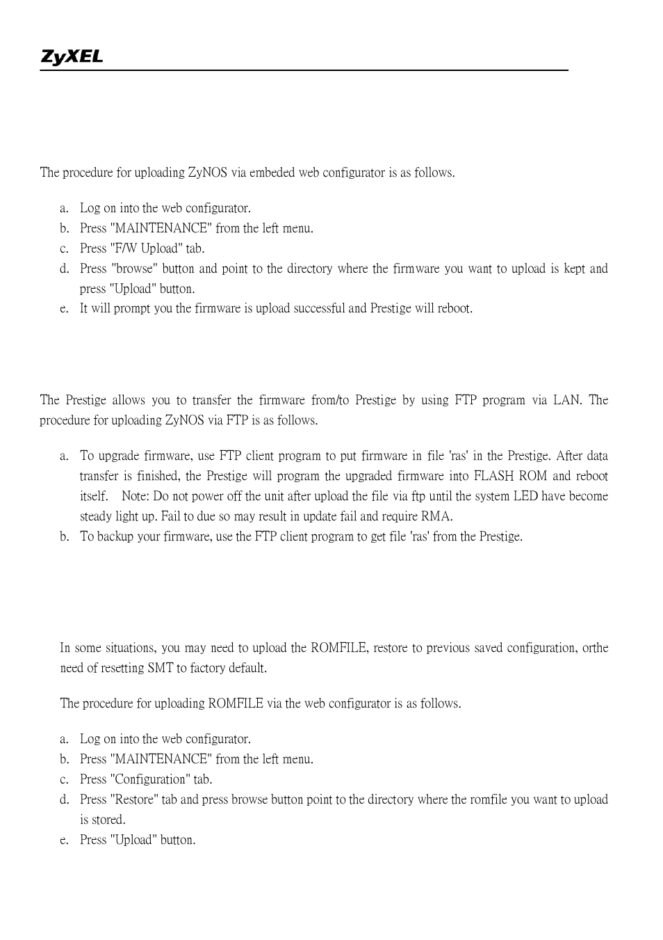 ZyXEL Communications 2304R-P1 User Manual | Page 76 / 124