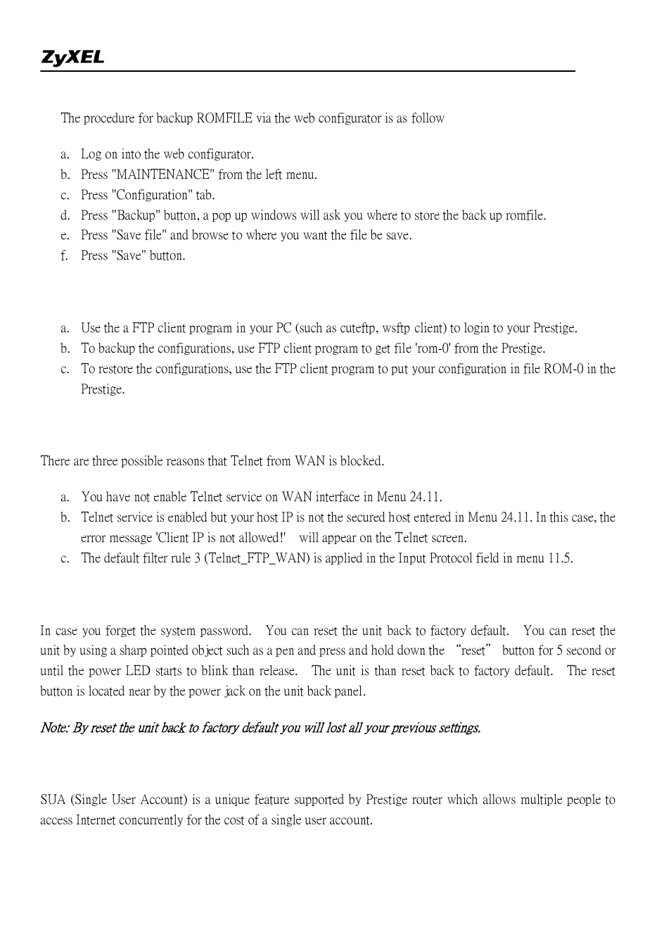 ZyXEL Communications 2304R-P1 User Manual | Page 77 / 124