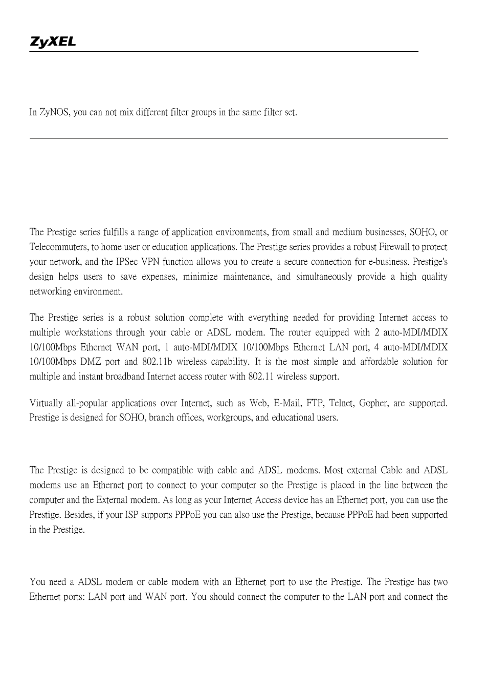 ZyXEL Communications 2304R-P1 User Manual | Page 79 / 124