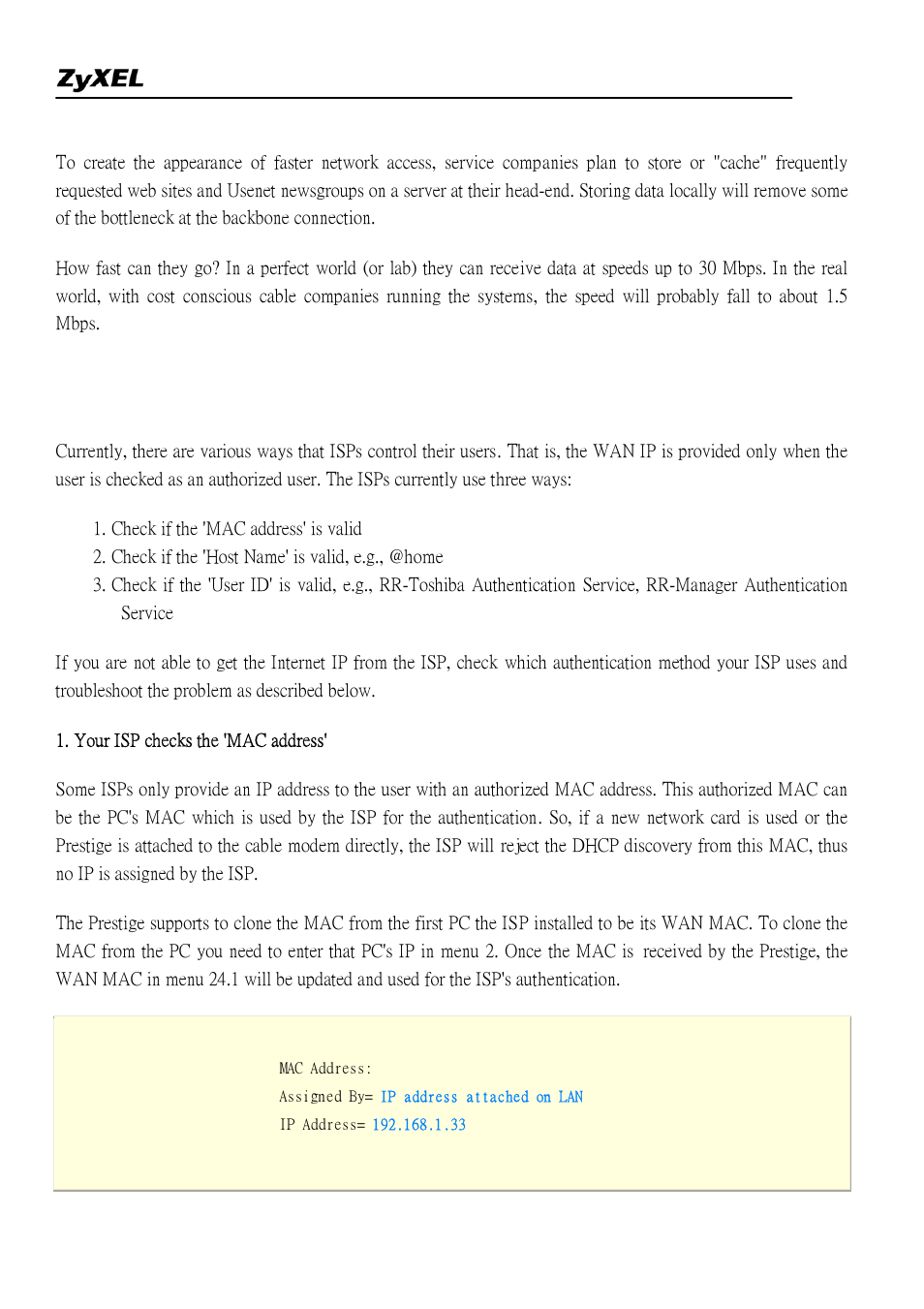 ZyXEL Communications 2304R-P1 User Manual | Page 84 / 124