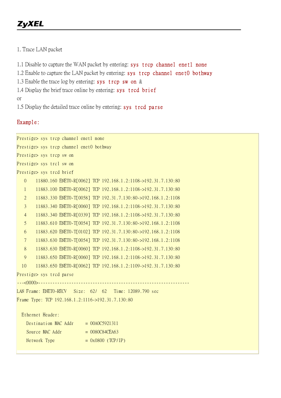 ZyXEL Communications 2304R-P1 User Manual | Page 99 / 124
