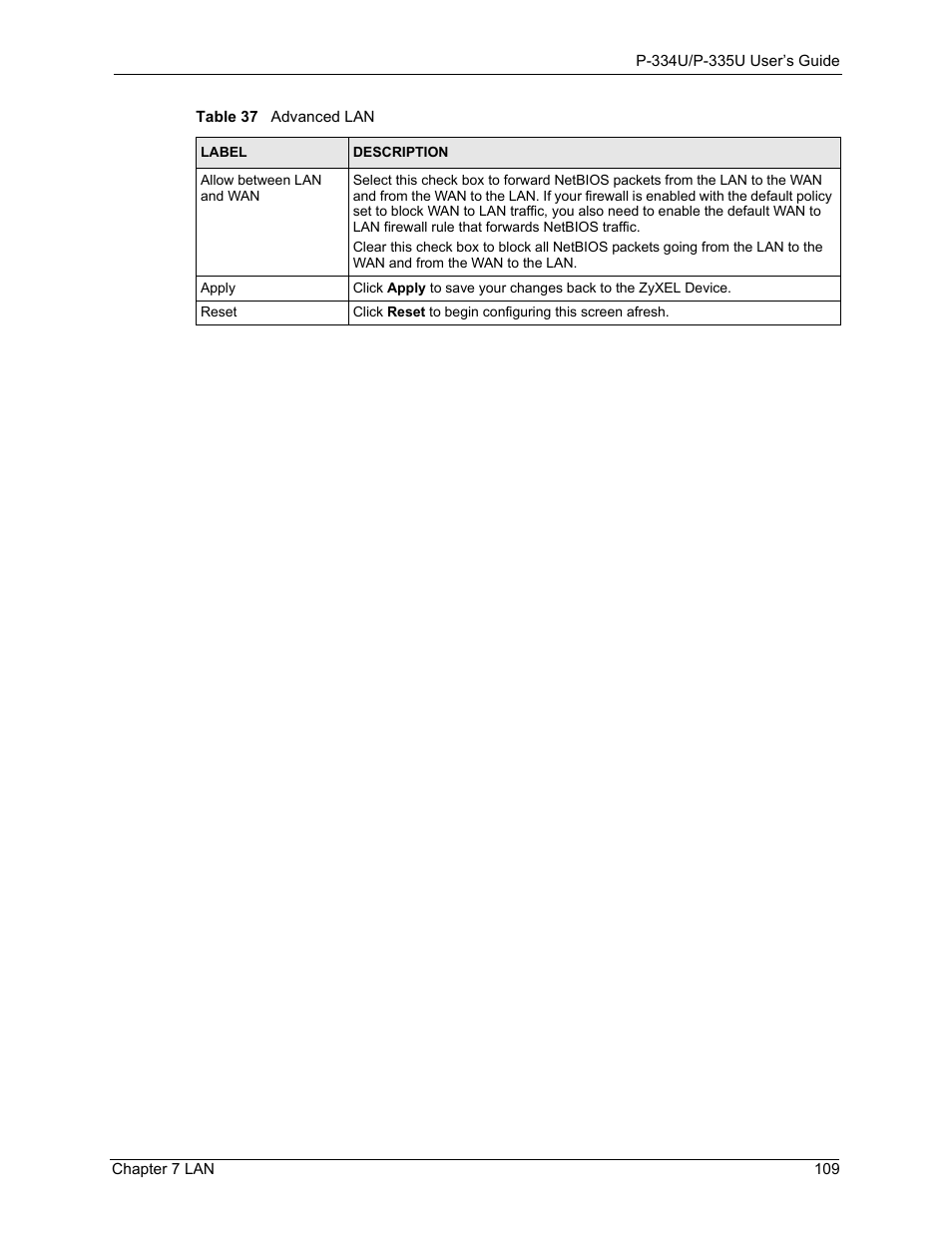 ZyXEL Communications P-334U User Manual | Page 109 / 335