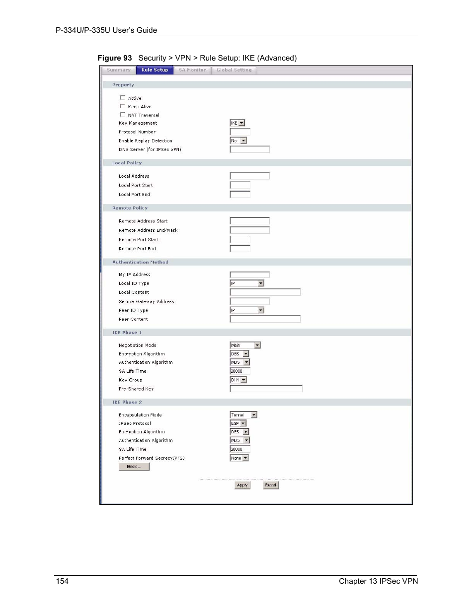 ZyXEL Communications P-334U User Manual | Page 154 / 335