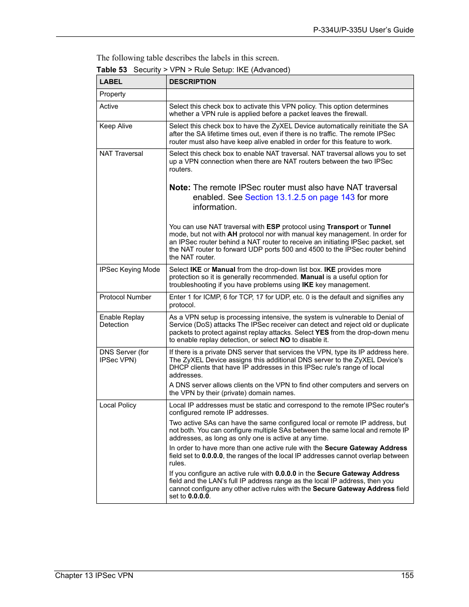 ZyXEL Communications P-334U User Manual | Page 155 / 335