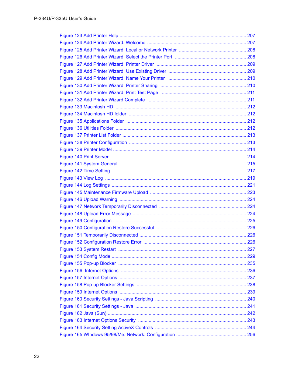 ZyXEL Communications P-334U User Manual | Page 22 / 335