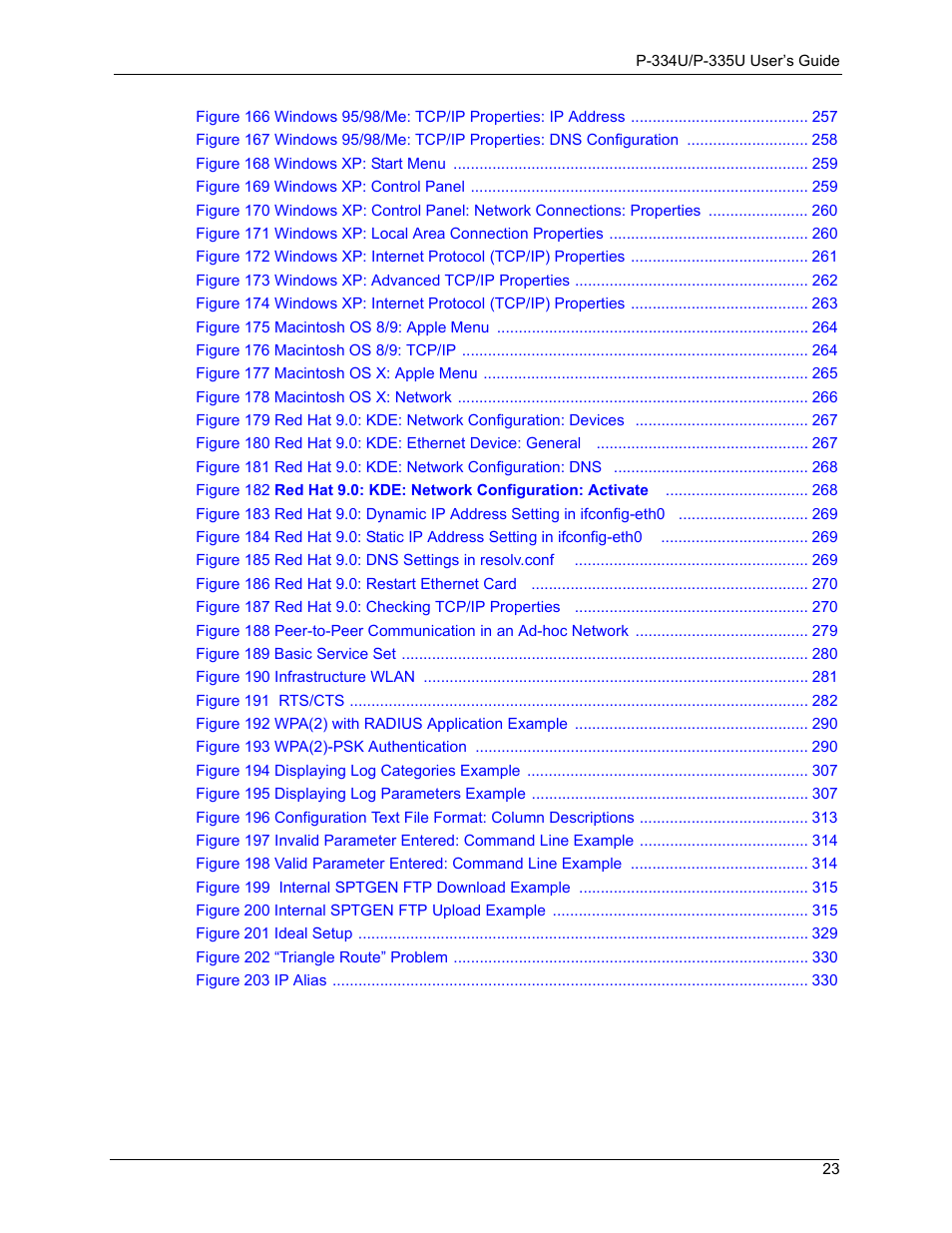 ZyXEL Communications P-334U User Manual | Page 23 / 335