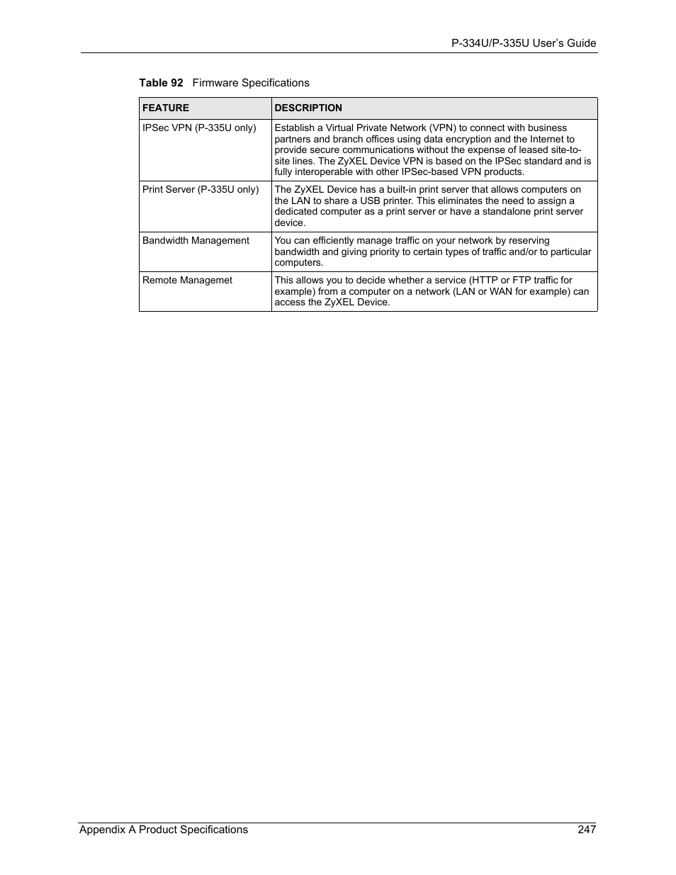 ZyXEL Communications P-334U User Manual | Page 247 / 335