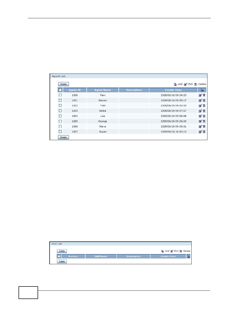 3 create a skill, Create a skill | ZyXEL Communications IP PBX X6004 User Manual | Page 106 / 592