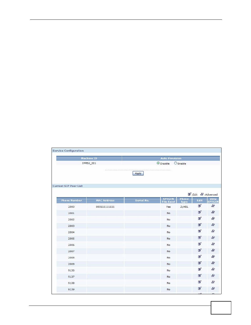 3 before you begin, 2 auto provision screen, Figure 68 server configuration > auto provision | Section 7.2 | ZyXEL Communications IP PBX X6004 User Manual | Page 173 / 592