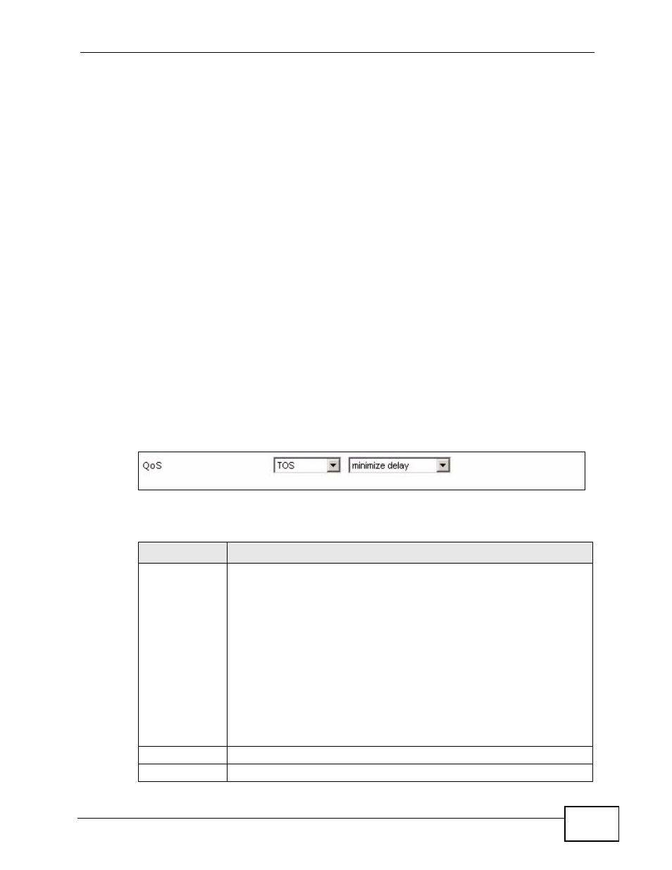 3 before you begin, 2 the qos screen, Figure 76 server configuration > qos | Table 42 server configuration > qos | ZyXEL Communications IP PBX X6004 User Manual | Page 187 / 592