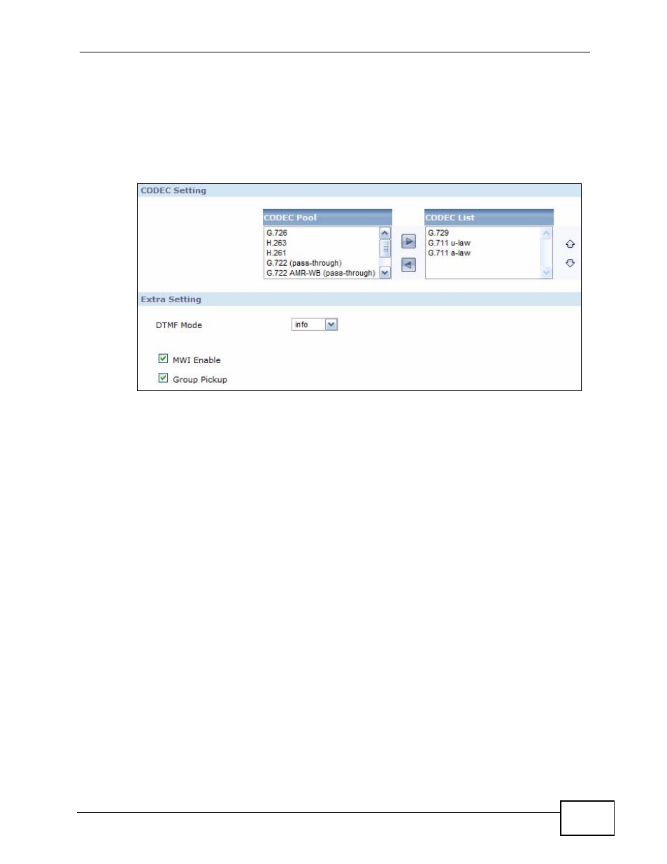 9 the sip extension advanced screen, Figure 106 sip extension: advanced | ZyXEL Communications IP PBX X6004 User Manual | Page 233 / 592
