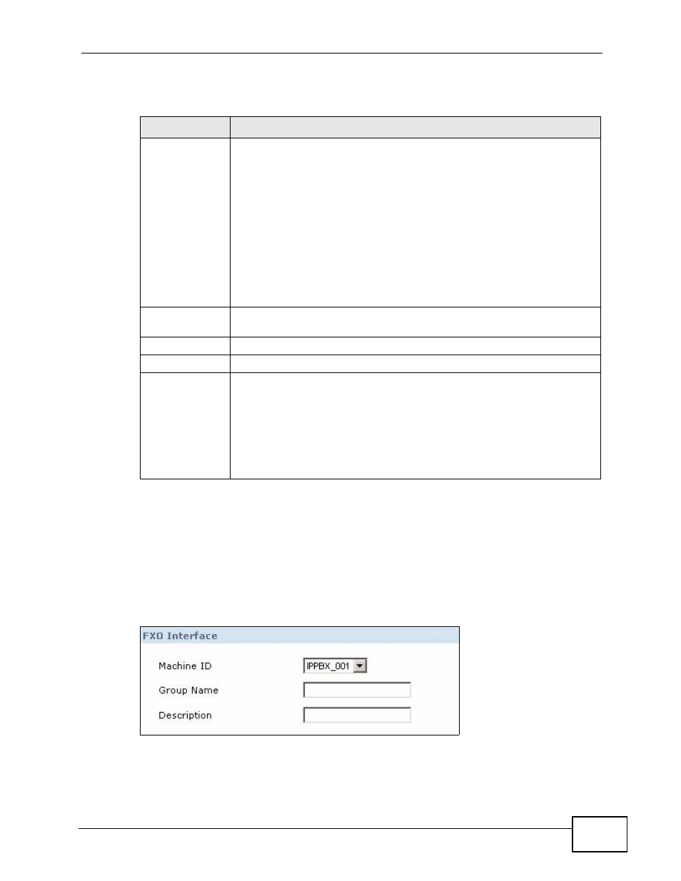 1 add/edit fxo trunk, Figure 142 add/edit fxo trunk | ZyXEL Communications IP PBX X6004 User Manual | Page 279 / 592