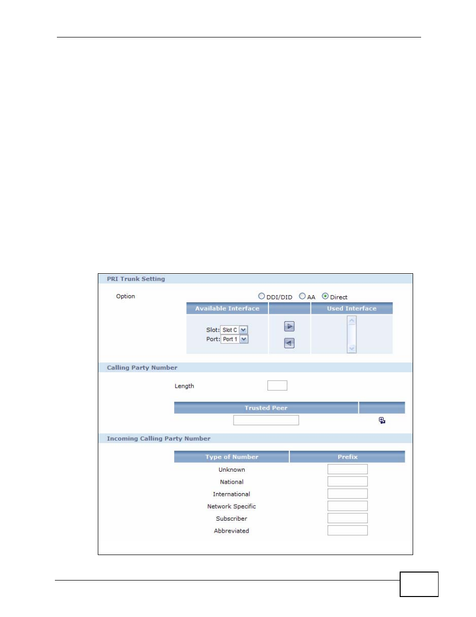 2 example 2: company with existing pbx, Figure 24 example: direct, Example 2: company with existing | ZyXEL Communications IP PBX X6004 User Manual | Page 89 / 592