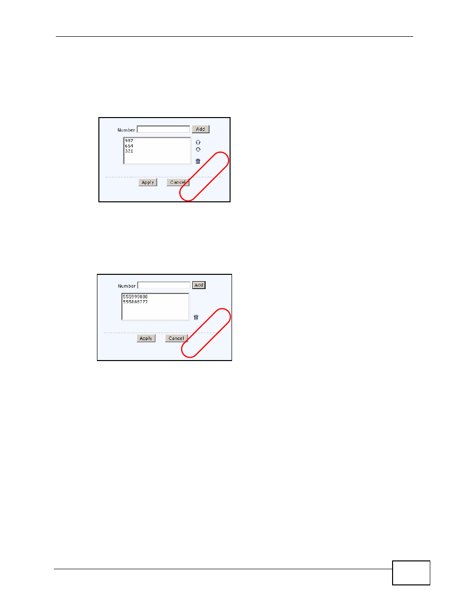 Ex amp le ex am pl e | ZyXEL Communications IP PBX X6004 User Manual | Page 97 / 592