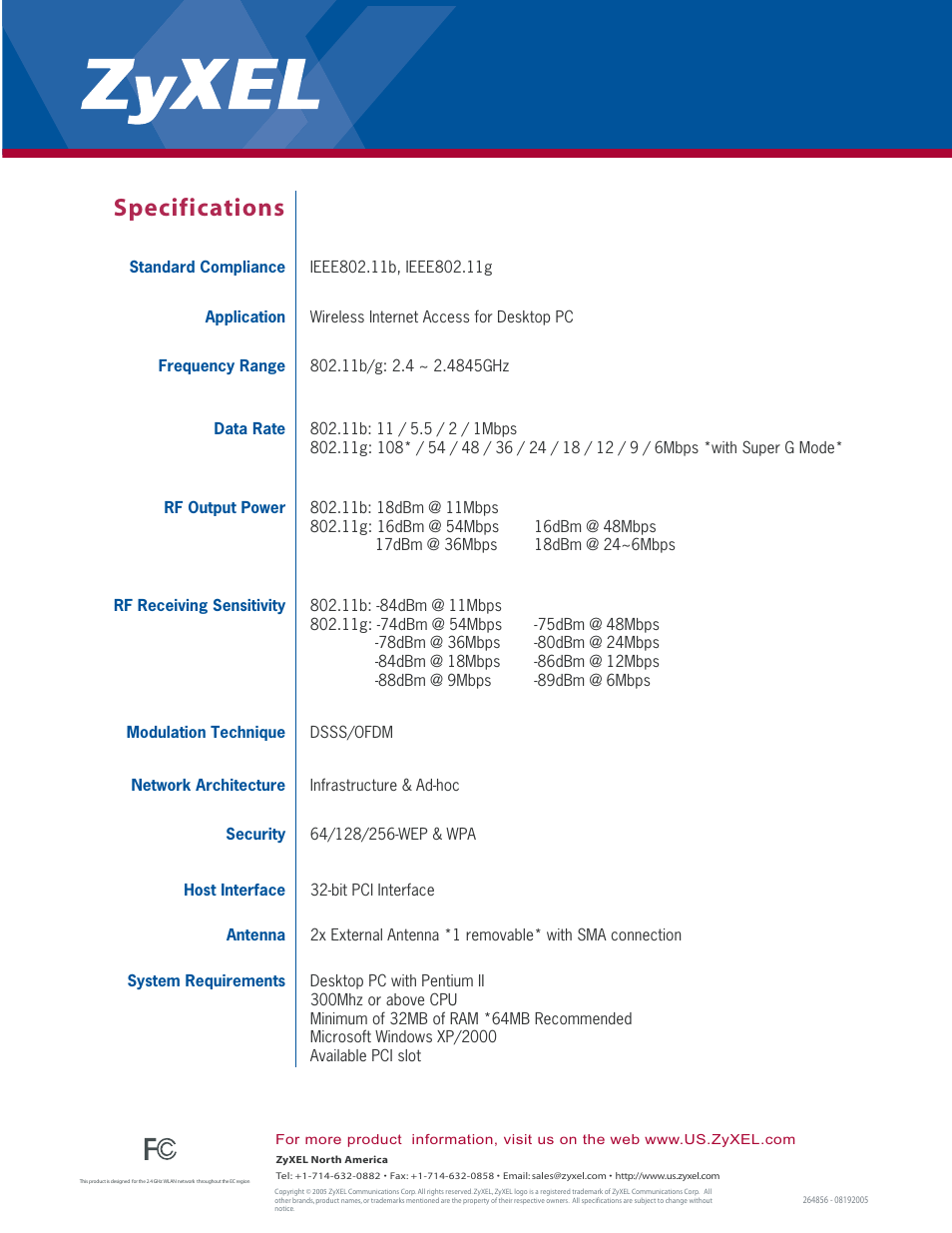 M-302_datasheet_p2.pdf, Specifications | ZyXEL Communications XTREMEMIMO M-302 User Manual | Page 2 / 2