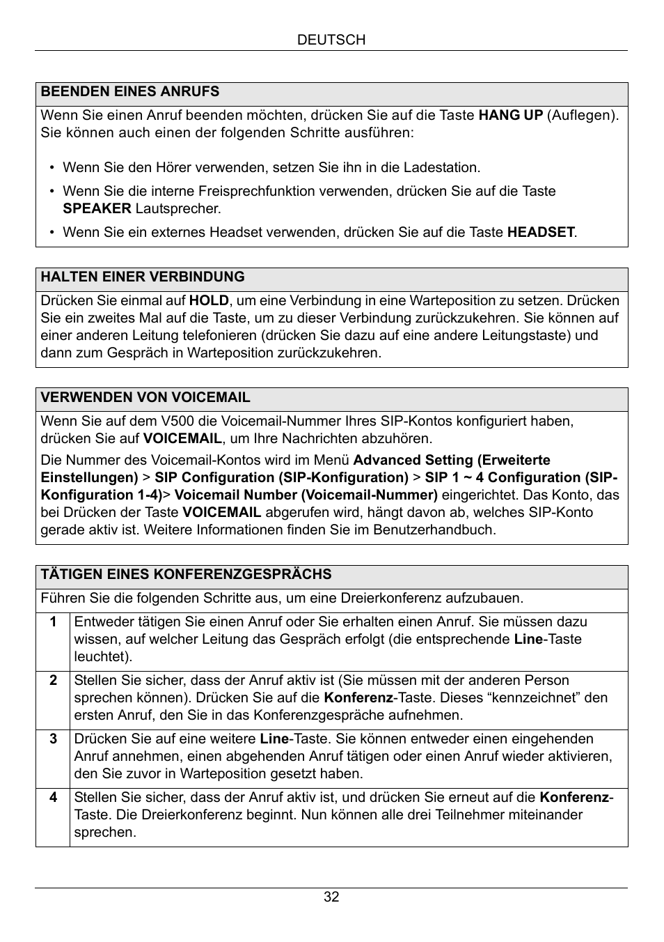 ZyXEL Communications V500-T1 User Manual | Page 32 / 154