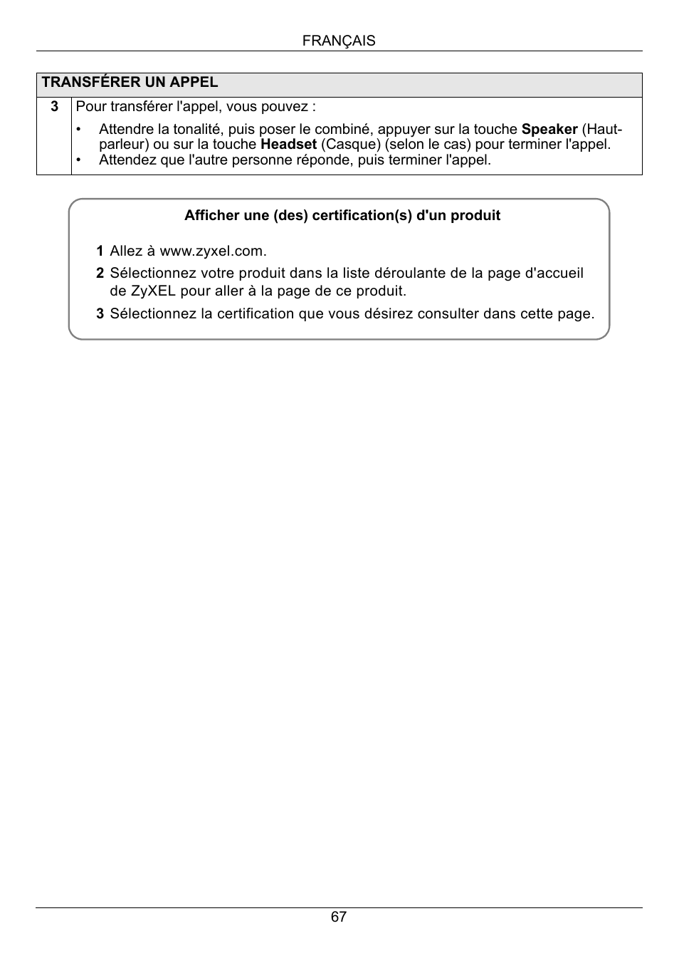 ZyXEL Communications V500-T1 User Manual | Page 67 / 154