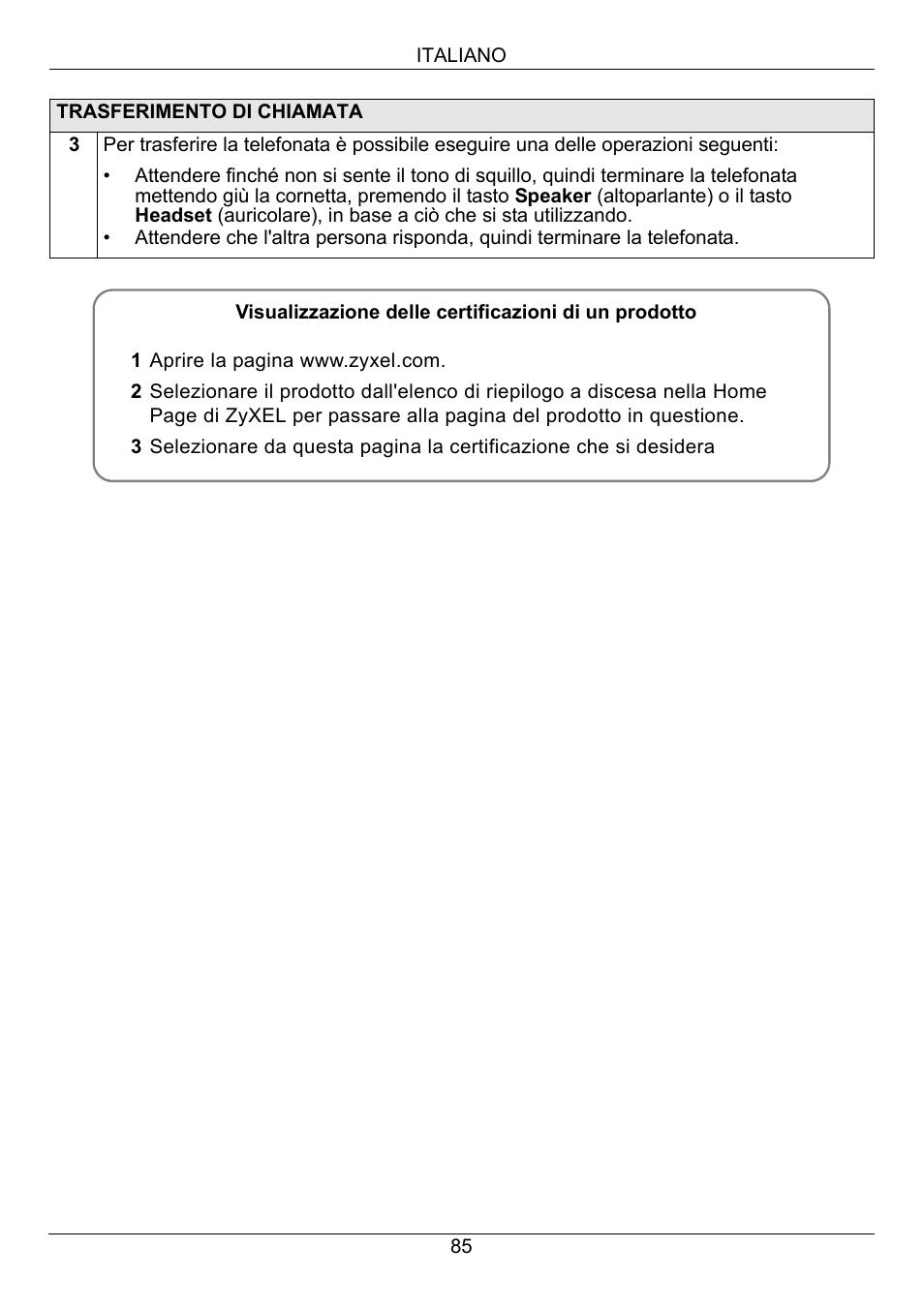 ZyXEL Communications V500-T1 User Manual | Page 85 / 154