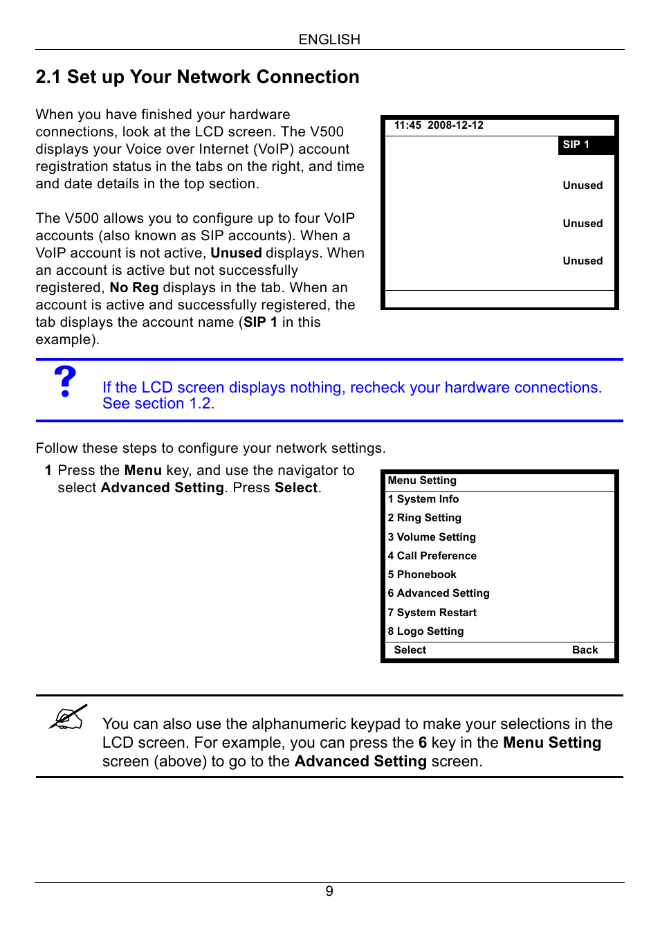 Zyxel, 1 set up your network connection | ZyXEL Communications V500-T1 User Manual | Page 9 / 154