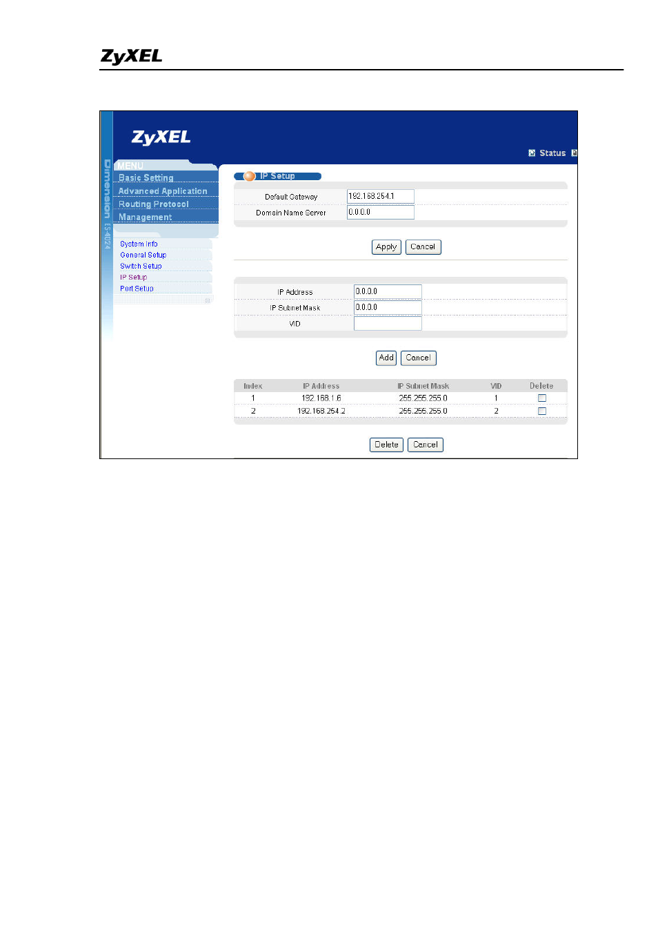 ZyXEL Communications ES-4024A User Manual | Page 84 / 128
