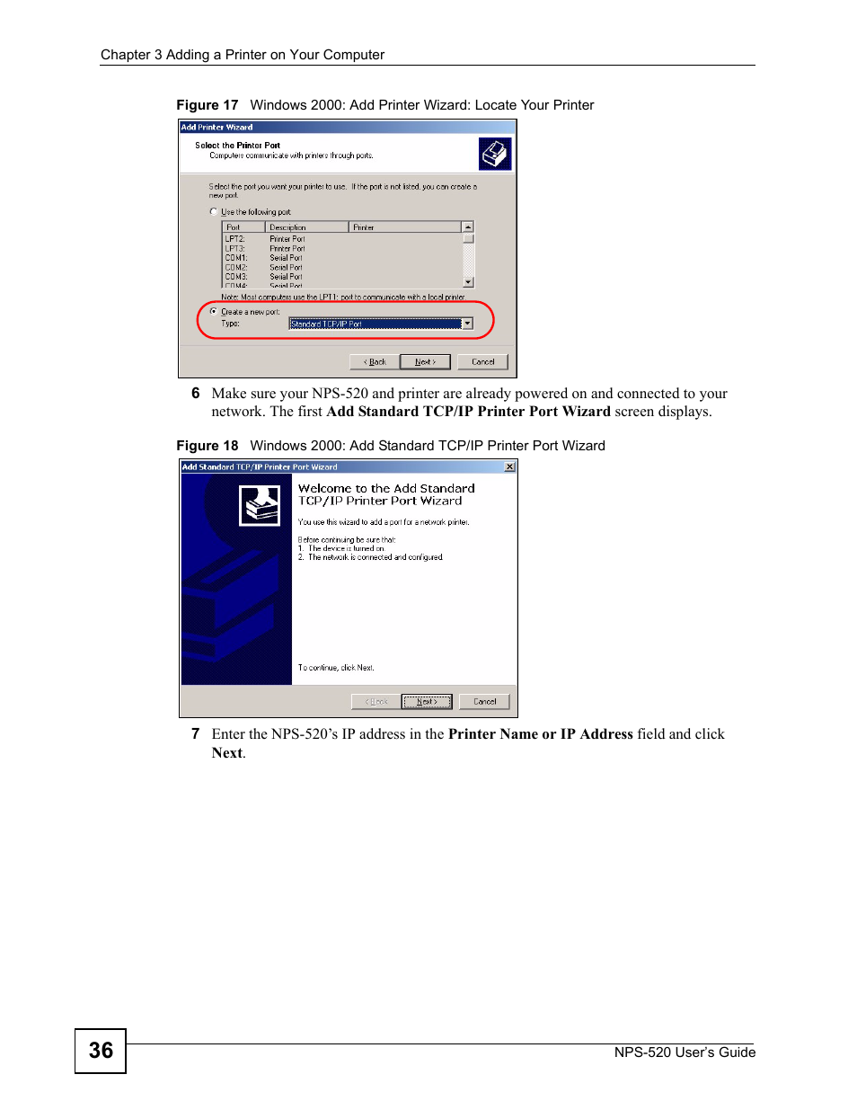 ZyXEL Communications NPS-520 User Manual | Page 36 / 84