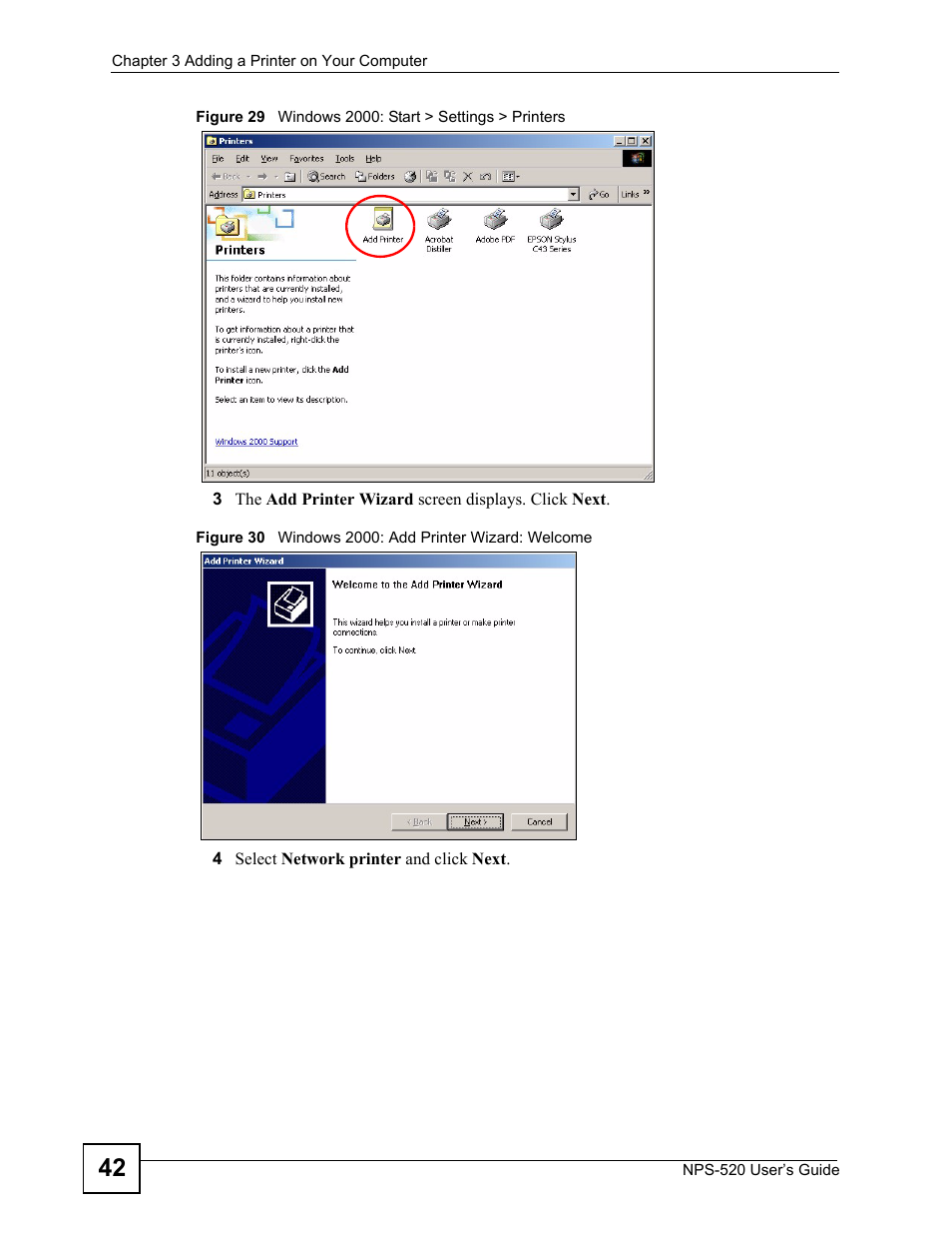ZyXEL Communications NPS-520 User Manual | Page 42 / 84