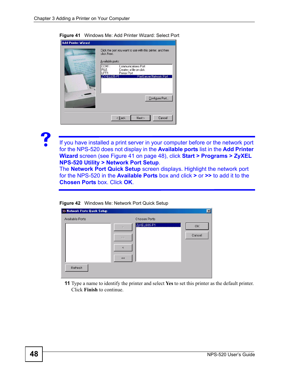 ZyXEL Communications NPS-520 User Manual | Page 48 / 84