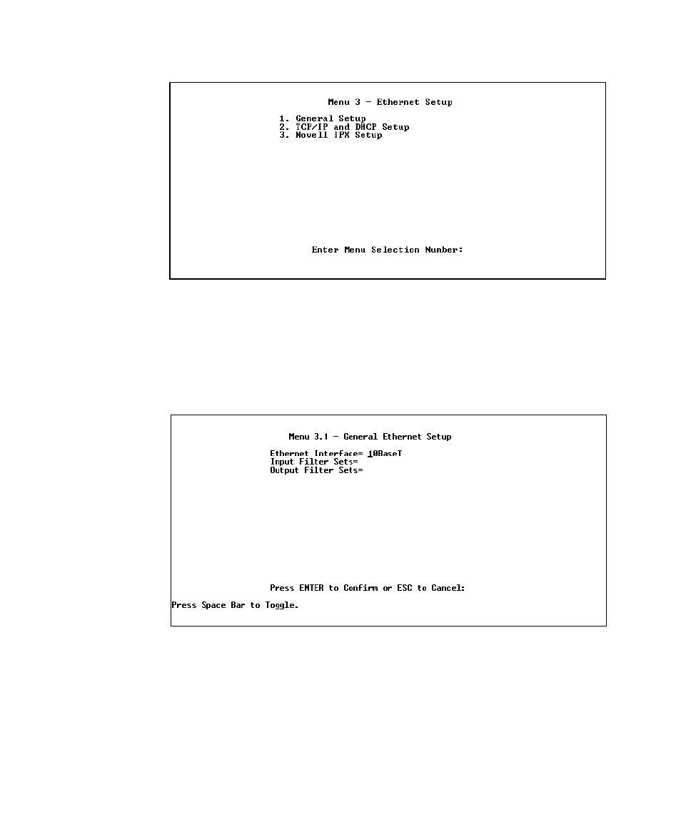 General ethernet setup | ZyXEL Communications Prestige 128L User Manual | Page 37 / 114