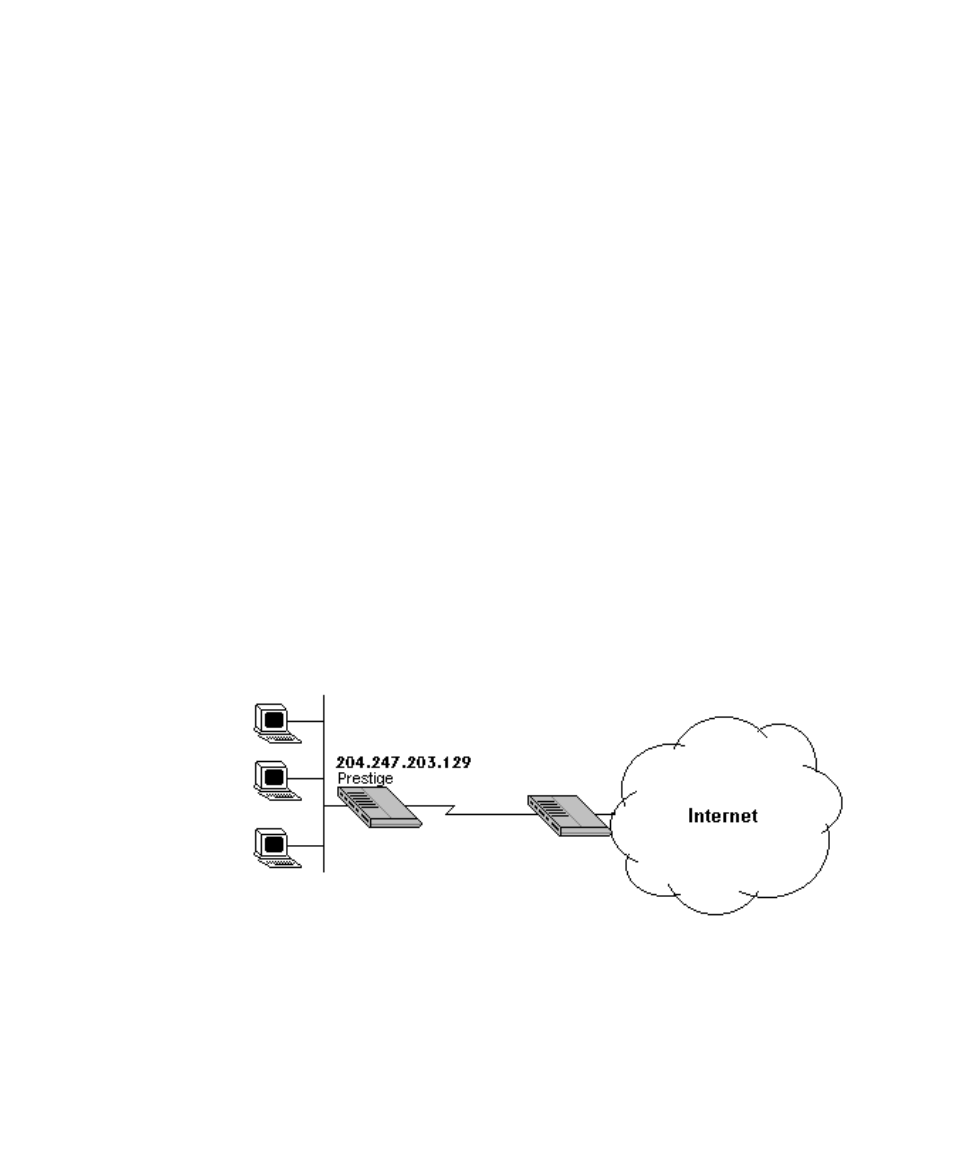 Configuring for internet access | ZyXEL Communications Prestige 128L User Manual | Page 43 / 114