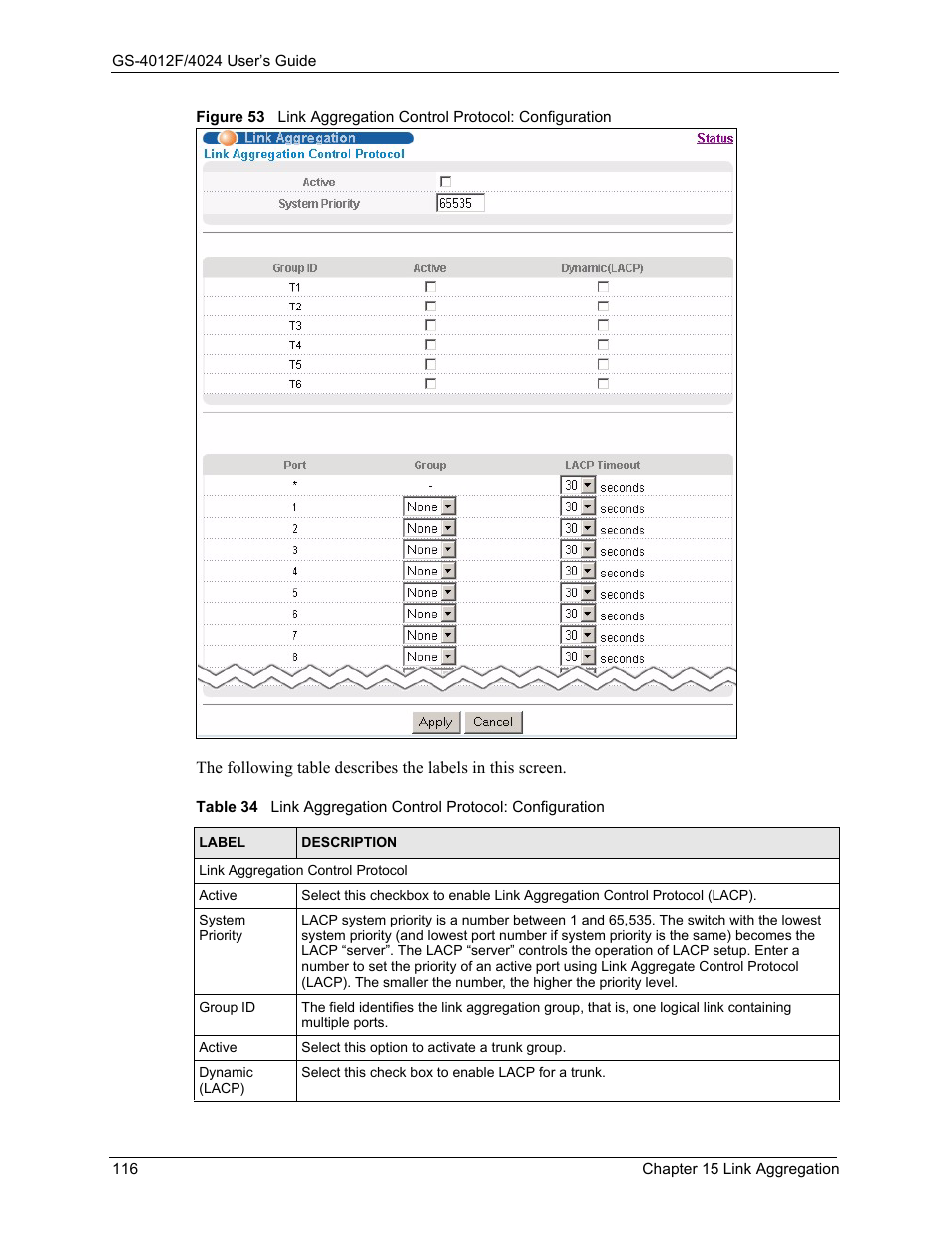 ZyXEL Communications GS-4012F/4024 User Manual | Page 117 / 363