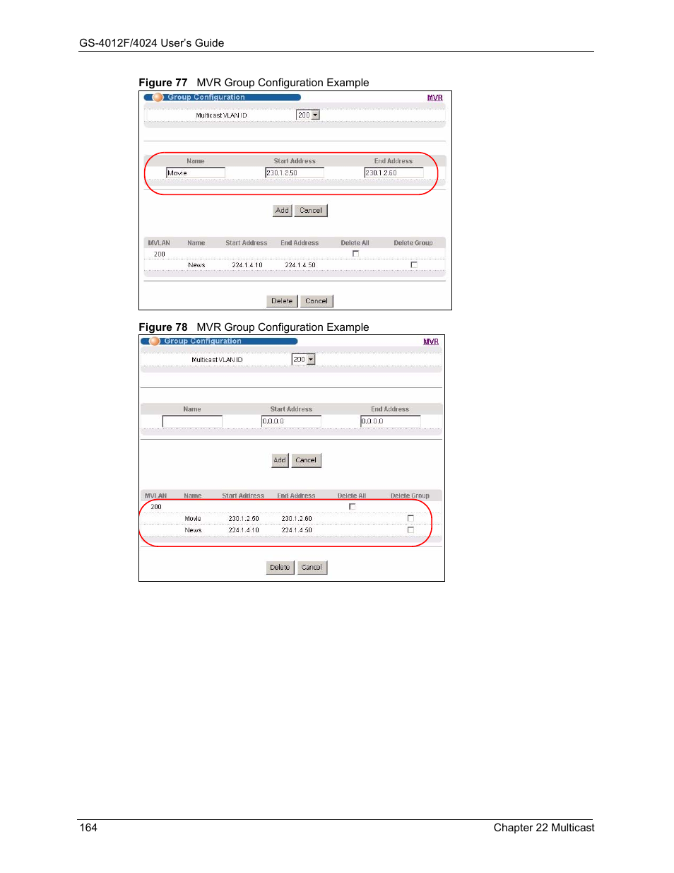 ZyXEL Communications GS-4012F/4024 User Manual | Page 165 / 363