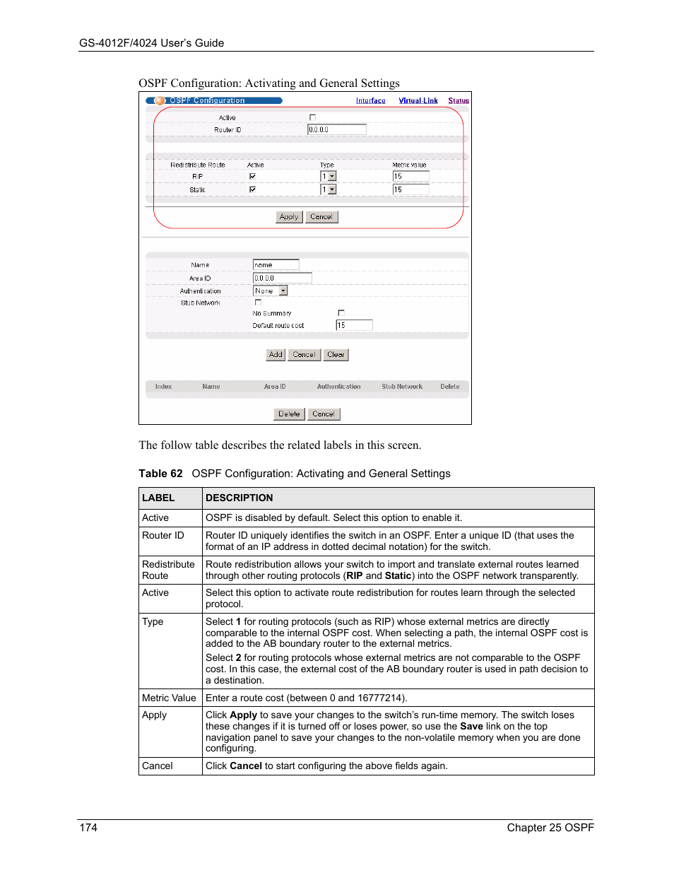 ZyXEL Communications GS-4012F/4024 User Manual | Page 175 / 363