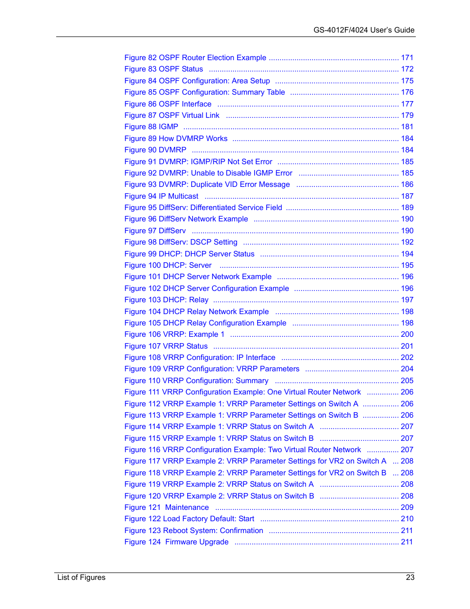 ZyXEL Communications GS-4012F/4024 User Manual | Page 24 / 363