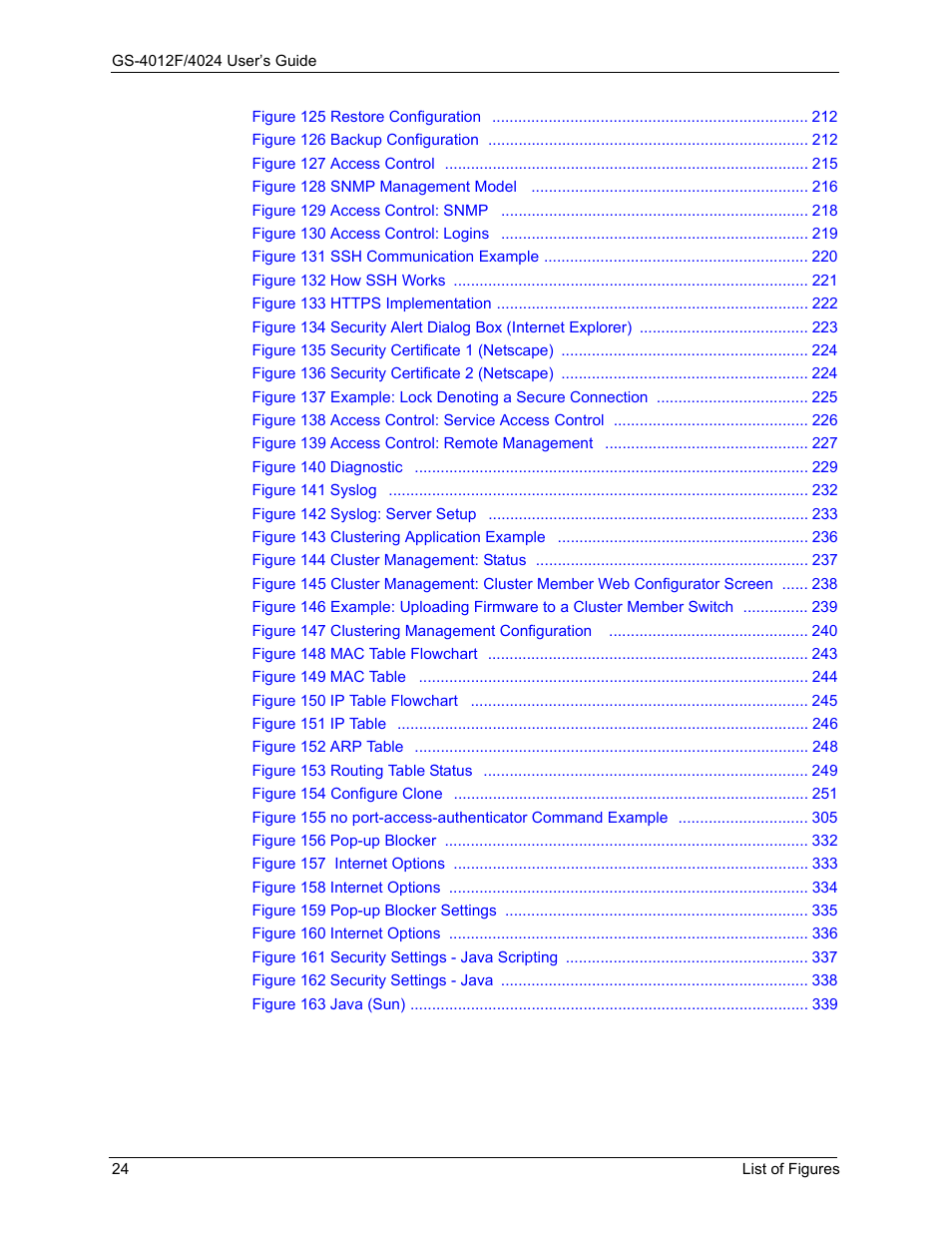 ZyXEL Communications GS-4012F/4024 User Manual | Page 25 / 363