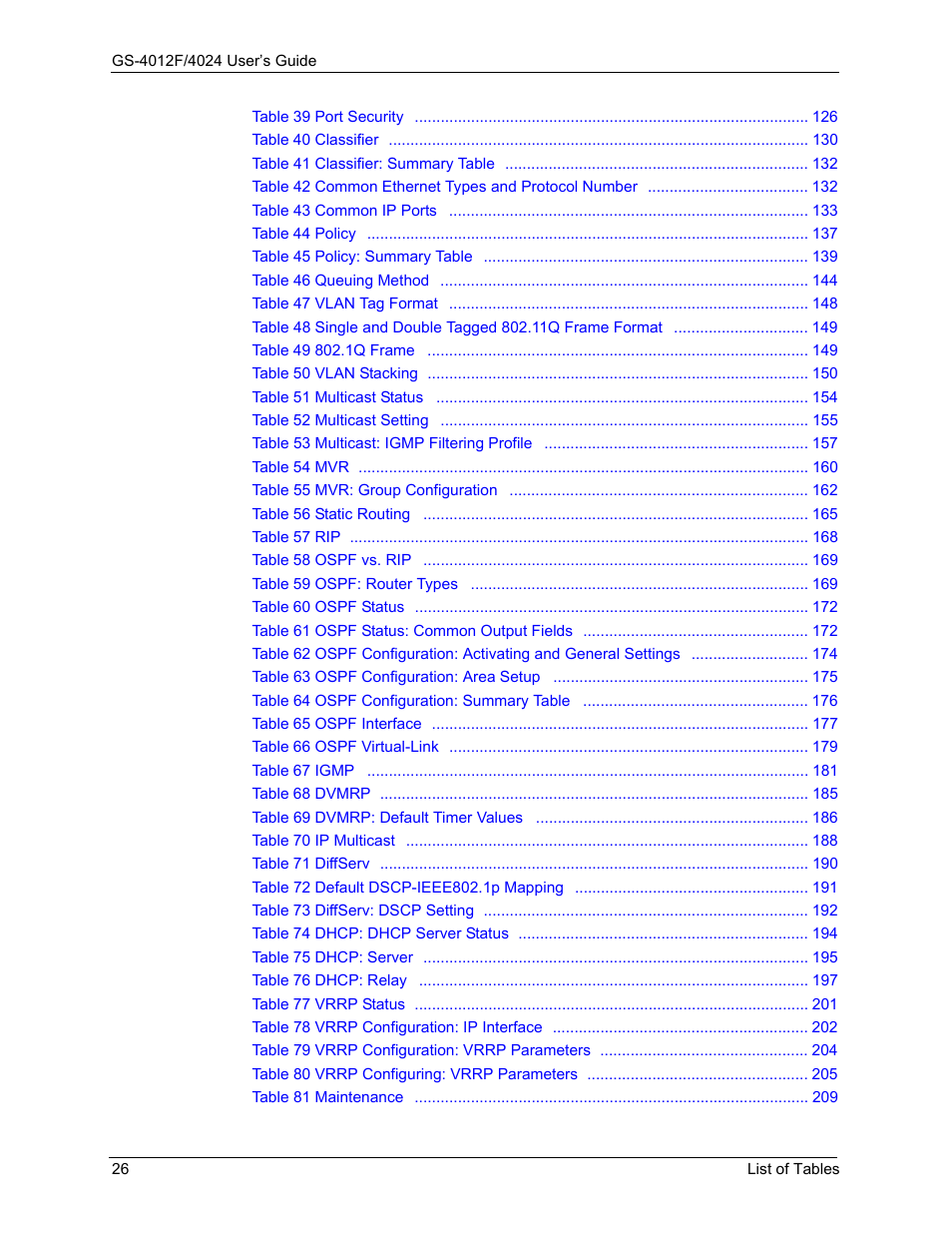 ZyXEL Communications GS-4012F/4024 User Manual | Page 27 / 363